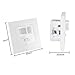 uxcell Motion Sensor Light Switch AC 110V-240V Square Energy Saving Infrared IR Sensor Switch Motion Detector Light Lamp Occupancy Sensor Switch