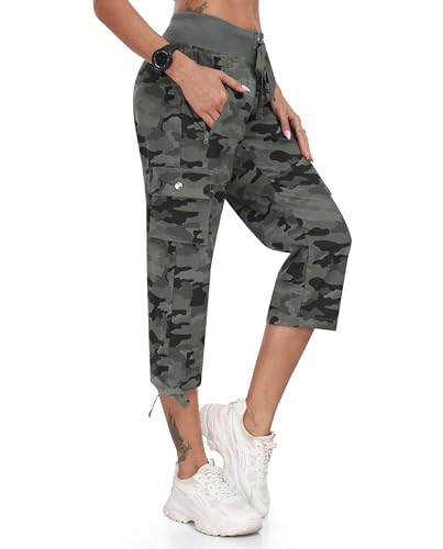 MoFiz Women's Quick Dry Capris Pants