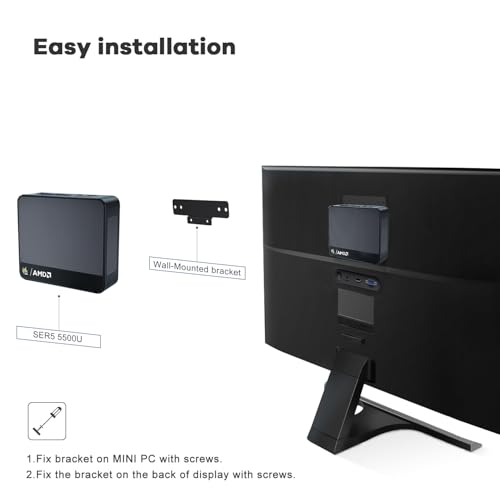 Beelink Mini PC, SER5 AMD Ryzen 5 5500U(7nm, 6C/12T) up to 4.0GHz, Mini Gaming Computer 16GB DDR4 RAM 500GB NVME SSD, Micro PC 4K@60Hz Dual Display, Mini Computer WiFi6/BT5.2/HTPC/W-11 Pro