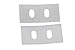 HomeAmore Clear Professional Quality Vertical Blind Repair Tabs. Strong Clear Vane Savers Repair Broken Holes in PVC Plastic Vertical Blinds, Textures, C and S Curve Vanes.(7 Pack)