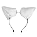 Cutegirl Cat Fox Ears Long Fur Hair Headband Anime Cosplay Party Costume Pure White