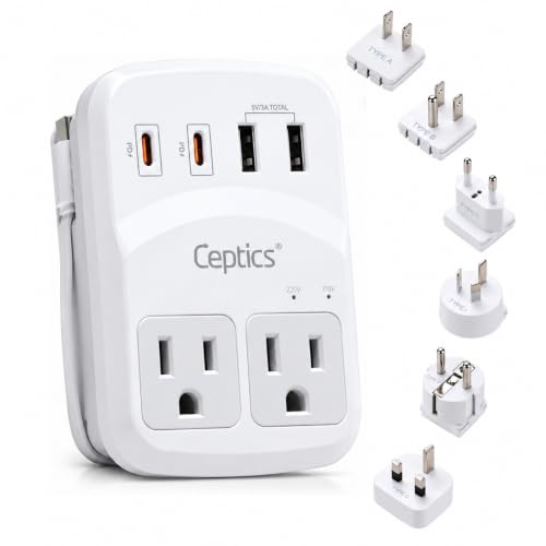 Ceptics World Travel Adapter Kit