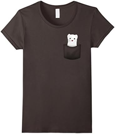 Women's Pocket ferret mouse T-shirt Medium Asphalt