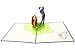WOWPAPERART Golf - 3D Pop Up Greeting Card for All Occasions - Love, Birthday, Retirement, Congratulations, Thank You, Get Well, Fathers, Mothers Day- Fold Flat, Envelope Included (Golf Player)