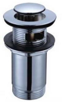 Universal Click Clack Sink Valve Chrome Brass 1 Inch 1/4 Inch