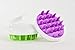 Zyllion Scalp Massager Dandruff Brush - For Exfoliating Treatment, Shampoo Scrubbing, and Hair Growth (Purple)