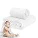 Muslin Baby Towel Super Soft Cotton Baby Bath Towel 6 Layers Infant Towel Newborn Towel Blanket Suitable for Baby's Delicate Skin 40 x 40inches White by Fook Fish primary