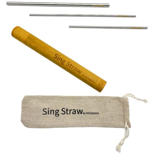 Photo 1 of YOYODOGS Singing Straws for Vocal Training and Healing Aid Tool,Voice Straw Vocal Trainer Solid Brass Therapy Tool