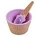 Flowop Cartoon Candy Color Ice Cream Bowl with Spoon Kids Ice Cream Tool, Frozen Yogurt Cups, Festive Dessert Bowls, Assorted Colors