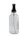 Mist spray/ Glass Medicine Bottle - Amber Boston Clear Round Bottles 4OZ. 12Pack - For Essential Oils, Scents, Travel, Perfume Kitchen, Bath, Cooking, Labs, Laundry, Cosmetic.- Re-Usable -By Katzco