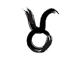 Zodiac Taurus Sign Temporary Tattoo - Cute Realistic Black Body Art for Men, Women, Boys and Girls - Set of 2 Removable Skin Tattoo Prints, 1.5