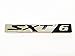 Dian Bin- SXT 6 Silver + Black Metal Sticker Vehicle-logo Badge Car Emblem for Dodge Available