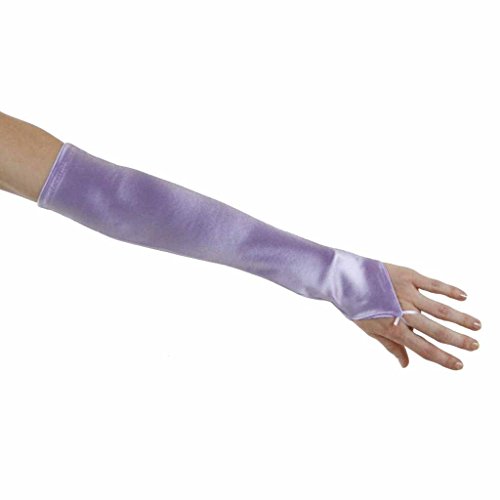 Soft Serenade Elbow Length Fingerless Gloves, Lavender