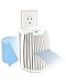 Hamilton Beach TrueAir Plug-Mount Air Freshener Odor Eliminator for Common Household-Tobacco, Pet, Bathroom & Trash, On/Off Fan, with Carbon Filter, White