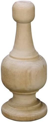 Platte River 133028, Wood Specialties, Spindles &amp; Finials, Socket Finial 4-3/8x1-7/8 by Platte River