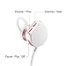 Rose Gold Wireless Headphones, Half in-Ear Comfortable Fit, Apple Style Bluetooth Headset with Microphone, Stereo Earbuds Noise Canceling for iPhone 7 7plus 6 6s Plus, Galaxy Cell Phones