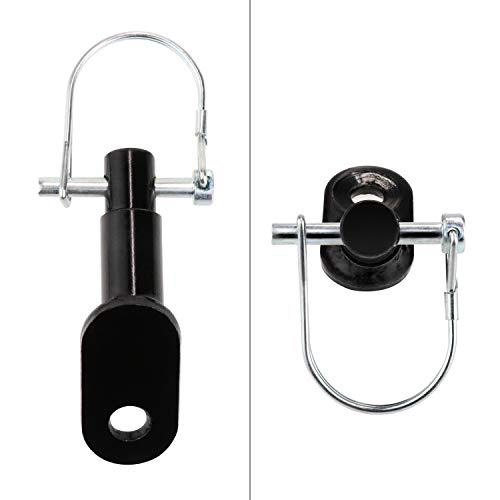 Biange Bike Trailer Hitch Connector, Cycling Adapter Accessories (1 Pack, Black)