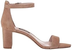 Nine West Womens Pruce Block Heeled Sandal Latte