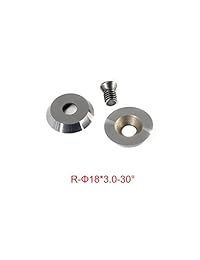yufutol 3 piezas Juego de cortadores insertos de carburo de tungsteno para herramientas de torno de madera (incluye 15 cuadrado con forma de radio, 19.7 yard redondo, 28 x 10.9 yard del diamante con punto), suministrado con tornillos