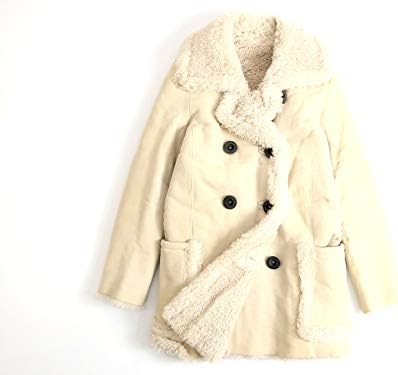 Amazon カールドノヒュー イギリス製 ラムスキン ムートン ダブルブレストコート アーモンド Xs コート ジャケット 通販