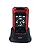 VOCA V530 Unlocked 3G Flip Cell Phone, Predictive Text, Dual Screen with Big Button and Large Font, Multi languages, SOS Button, Hearing Aid Compatible, Easy to Use Senior Citizen-Friendly, Red