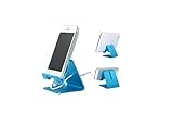 Ctronics® Portable Durable Aluminum Cell Phone Holder Multifunctional Metal Stand Amount for Apple iPhone 6 Plus 5S 5C 5 4S 4 3 3GS iPod touch Blackberry Samsung Galaxy Note 3, 4, 8.0 10.1, S5, S4, S3; Google Nexus 4,5,6, 7, 9, 10; HTC One (M8),Lenovo (Sky Blue)