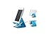 Ctronics® Portable Durable Aluminum Cell Phone Holder Multifunctional Metal Stand Amount for Apple iPhone 6 Plus 5S 5C 5 4S 4 3 3GS iPod touch Blackberry Samsung Galaxy Note 3, 4, 8.0 10.1, S5, S4, S3; Google Nexus 4,5,6, 7, 9, 10; HTC One (M8),Lenovo (Sky Blue)