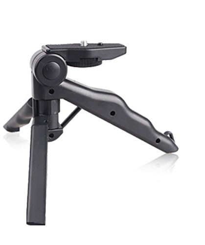 ProCIV Mini Tripod,Mini Tripod Mount + Phone Holder Clip Desktop Self-Tripod for Digital Camera & iPhone 6/6S/5S/SE,Samsung Galaxy S5/6/7 Note 2 3 4 and other Smartphones(Phone Clip / Gopro Clip)