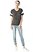 Alternative Women's Powder Puff Jersey T-Shirt, Eco Black/Eco Ivory, Large