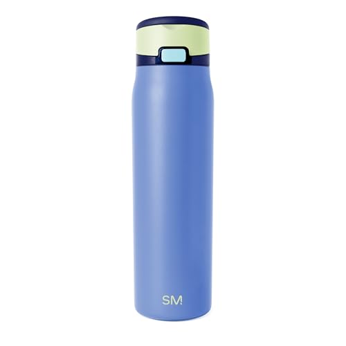 Simple Modern Mesa Loop Trinkflasche mit Strohhalm | Becherhalterfreundliche isolierte Edelstahlflasche für Reisen, Sport und Schule | 710ml | Neptune