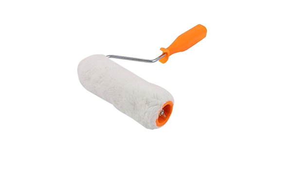6 Inch Long Plush Sleeve Cover Plastic Handle Wall Paint Brush Roller Amazon Com