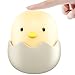 Tecboss Chicken Night Light for Kids, Rechargeable Baby Night Light with Safe ABS+Silicone, Nursery Bedside Lamp,Warm White Color and Adjustable Brightness, Touch Control, 300 hours Runtime