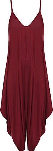 MISS BOHO CHIC New Ladies Cami Lagenlook Romper Loose Harem Jumpsuit Playsuit Dress Plus Size