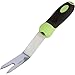 Garden Weeding Fork & Manual Weed Puller; Long Prongs and Ergonomic Handle, Includes Burlap Sack - Great Gardening Gift