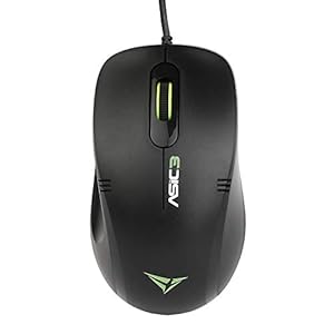 Alcatroz Asic 3 Optical Mouse (Black and Green)