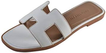 Kaitlyn Pan Genuine Leather Classic Cut Out Kaylee Slippers