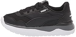Puma R78 Sneaker, Black Black Silver, 12 US Unisex