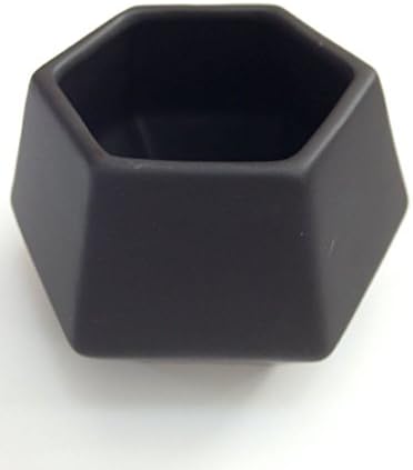 Enkel Modern Black Geometric Flower and Succulent Pot Planter Perfect For Home And Office, Each pot sold individually (PLANT NOT INCLUDED)