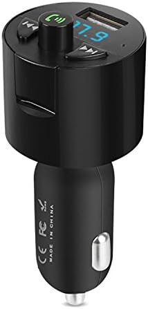 XBOSS Stereo One Bluetooth FM Transmitter, Wireless In-Car FM Transmitter Radio Adapter Car Kit, Universal Car Charger with USB Charging Port, Hands Free Calling for iPhone, Samsung, etc