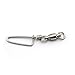 Shelure Fishing Ball Bearing Swivel with Coastlock Snap, Welded Ring, Black Nickel, 15Lb to 187Lb