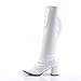Funtasma by Pleaser Women's Gogo-300W,White Patent,8 M