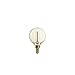 Brooklyn Bulb Co. Candelabra Edison Light Bulbs, Vintage Style, Mini Globe G16.5, Fully Dimmable, Warm White, 40W (E12), Squirrel Cage Filament, Atlantic Design - Set of 4