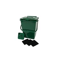 Exaco Trading Co. ECO-2000 Plus Kitchen Compost Waste Collector, 2.4 Gallon, Deluxe Green