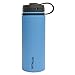 Fifty/Fifty Blue Vacuum-Insulated Stainless Steel Bottle with Wide Mouth - 18 oz. Capacity