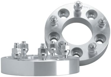 2 Wheel Spacers 1" Adapter Aluminum Set 5 Bolt Lug Hub 5x4.5 Fit Ford Bronco 82-90