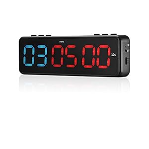 TELAM Mini Fitness Training Timer LED, interval fitness timer met APP Bluetooth Controle voor HIIT Crossfit, Tabata…