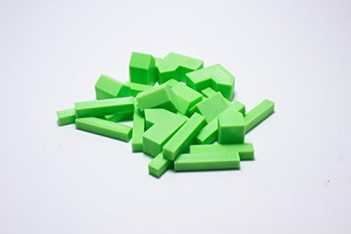 Settlers of Catan Compatible Replacement Board Game Pieces - Single Player - 3D Prints (Green)