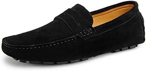Amazon.com | ChicWind Suede Leather Penny Loafers Driving