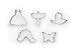 Fox Run Insect Cookie Cutters, 5.75 x 5.75 x 1 inches, Metallic