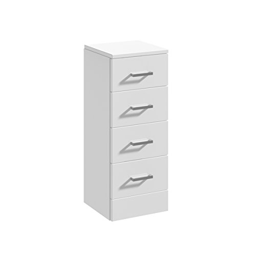 Veebath Linx Free Standing 4 Drawer Bathroom Cupboard High Gloss White Storage Furniture Cabinet Unit 300 X 330mm Buy Online In Bahamas Veebath Products In Bahamas See Prices